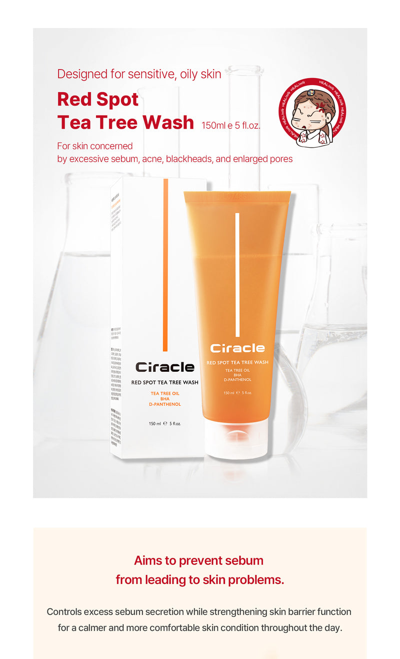 Ciracle Red Spot Tea Tree Wash (Gel Cleanser)