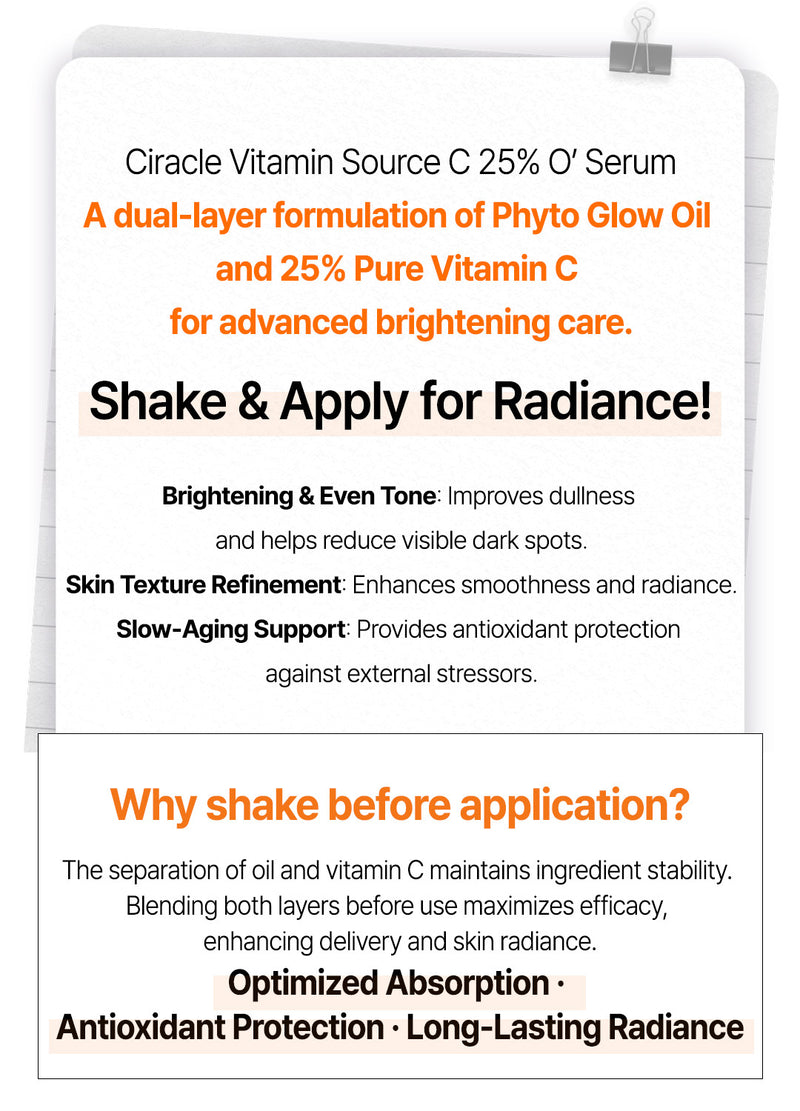 Ciracle Vitamin Source C 25 O' Serum 30ml