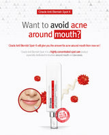 Acne care around chin and mouth area