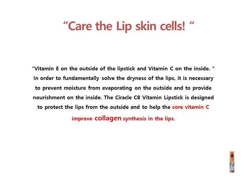 Ciracle C8 Vitamin Lip Stick 03 Coral 3.3g